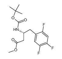 Benzenebutanoicacid,b-[[(1,1-dimethylethoxy)carbonyl]amino]-2,4,5-trifluoro-,Methylester,(bR)-图片