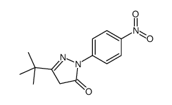 5-tert-butyl-2-(4-nitrophenyl)-4H-pyrazol-3-one结构式