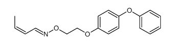 (E,E)-N-[2-(4-phenoxyphenoxy)ethoxy]but-2-en-1-imine Structure