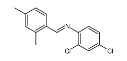 N-(2,4-dichlorophenyl)-1-(2,4-dimethylphenyl)methanimine结构式