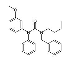 1-benzyl-1-butyl-3-(3-methoxyphenyl)-3-phenylurea结构式