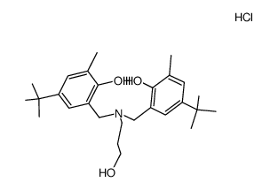 N,N-bis(2-hydroxy-5-t-butyl-3-methylbenzyl)-3-amino-1-propanol hydrochloride Structure