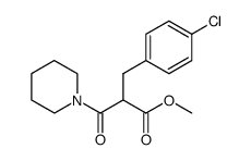 2-(4-Chloro-benzyl)-3-oxo-3-piperidin-1-yl-propionic acid methyl ester Structure
