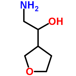 2-Amino-1-(tetrahydro-3-furanyl)ethanol Structure