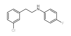[2-(3-氯苯基)乙基]-(4-氟苯基)胺结构式