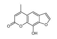 9-hydroxy-5-methylfuro[3,2-g]chromen-7-one结构式