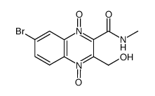 7-Bromo-3-hydroxymethyl-1,4-dioxy-quinoxaline-2-carboxylic acid methylamide结构式