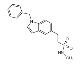 (1E)-N-Methyl-2-[1-(phenylmethyl)-1H-indol-5-yl]ethenesulfonamide Structure