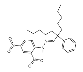 2-pentyl-2-phenylheptanal (2,4-dinitrophenyl)hydrazone Structure