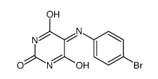 5-(4-bromophenyl)imino-1,3-diazinane-2,4,6-trione Structure