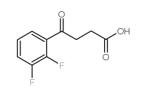 4-(2,3-DIFLUOROPHENYL)-4-OXOBUTYRIC ACID结构式
