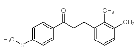 3-(2,3-DIMETHYLPHENYL)-4'-THIOMETHYLPROPIOPHENONE structure