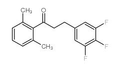 2',6'-DIMETHYL-3-(3,4,5-TRIFLUOROPHENYL)PROPIOPHENONE Structure