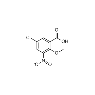 5-Chloro-2-methoxy-3-nitrobenzoic acid Structure