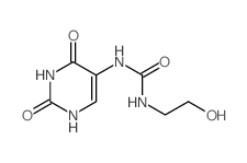 Urea,N-(2-hydroxyethyl)-N'-(1,2,3,4-tetrahydro-2,4-dioxo-5-pyrimidinyl)- Structure