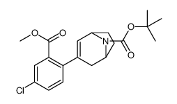 tert-butyl 3-(4-chloro-2-methoxycarbonylphenyl)-8-azabicyclo[3.2.1]oct-3-ene-8-carboxylate结构式