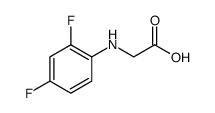 2-((2,4-difluorophenyl)amino)acetic acid结构式