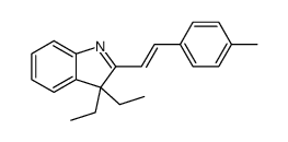 3,3-diethyl-2-[2-(4-methylphenyl)ethenyl]indole结构式