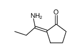 2-(1-Amino-propyliden)-cyclopentanon)结构式