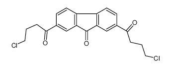 2,7-bis(4-chlorobutanoyl)fluoren-9-one Structure