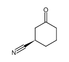 (R)-3-oxo-cyclohexanecarbonitrile Structure