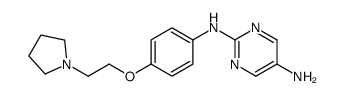 N2-(4-(2-(PYRROLIDIN-1-YL)ETHOXY)PHENYL)PYRIMIDINE-2,5-DIAMINE picture