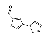 4-(1H-咪唑-1-基)噻吩-2-甲醛结构式