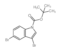 TERT-BUTYL 3,5-DIBROMO-1H-INDOLE-1-CARBOXYLATE Structure