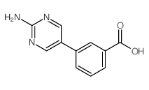 3-(2-Aminopyrimidin-5-yl)benzoic acid structure