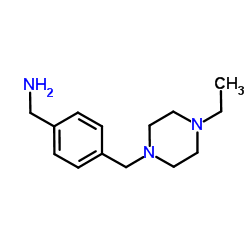 4-(4-Ethylpiperazin-1-ylmethyl)benzylamine Structure