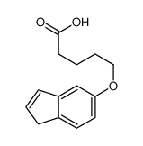 5-(1H-inden-5-yloxy)pentanoic acid Structure