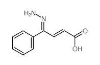 2-Butenoicacid, 4-hydrazinylidene-4-phenyl- Structure