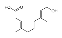 10-hydroxy-4,8-dimethyldeca-3,8-dienoic acid Structure