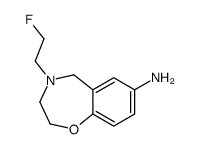 4-(2-fluoroethyl)-3,5-dihydro-2H-1,4-benzoxazepin-7-amine Structure