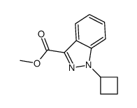 methyl 1-cyclobutylindazole-3-carboxylate结构式