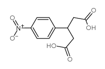 3-(4-nitrophenyl)pentanedioic acid structure