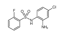 Benzenesulfonamide, N-(2-amino-4-chlorophenyl)-2-fluoro结构式