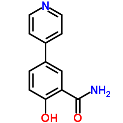 2-Hydroxy-5-(4-pyridinyl)benzamide结构式