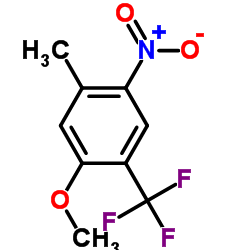 2-METHOXY-4-METHYL-5-NITROBENZOTRIFLUORIDE Structure