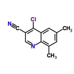 4-Chloro-6,8-dimethyl-3-quinolinecarbonitrile picture