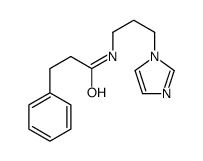 N-(3-imidazol-1-ylpropyl)-3-phenylpropanamide结构式