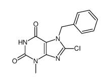 7-Benzyl-8-chloro-3-methyl-3,7-dihydropurine-2,6-dione Structure