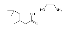 3,5,5-trimethylhexanoic acid, compound with 2-aminoethanol (1:1) structure