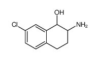 1-Naphthalenol, 2-amino-7-chloro-1,2,3,4-tetrahydro Structure