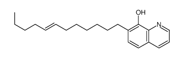 7-(7-dodecenyl)quinolin-8-ol结构式