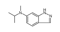 1H-Indazol-6-amine, N-methyl-N-(1-methylethyl) Structure