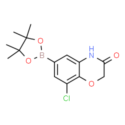 8-Chloro-3-oxo-3,4-dihydro-2H-benzo[b][1,4]oxazine-6-boronic Acid Pinacol Ester Structure