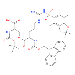 Boc-Ser(Fmoc-Arg(Pbf))-OH结构式