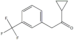 1-CYCLOPROPYL-2-[3-(TRIFLUOROMETHYL)PHENYL]ETHAN-1-ONE结构式