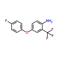 4-(4-Fluorophenoxy)-2-(trifluoromethyl)aniline Structure